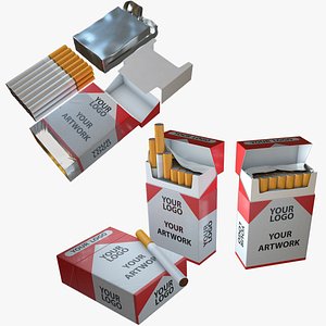 Cigarette Pack 3D model