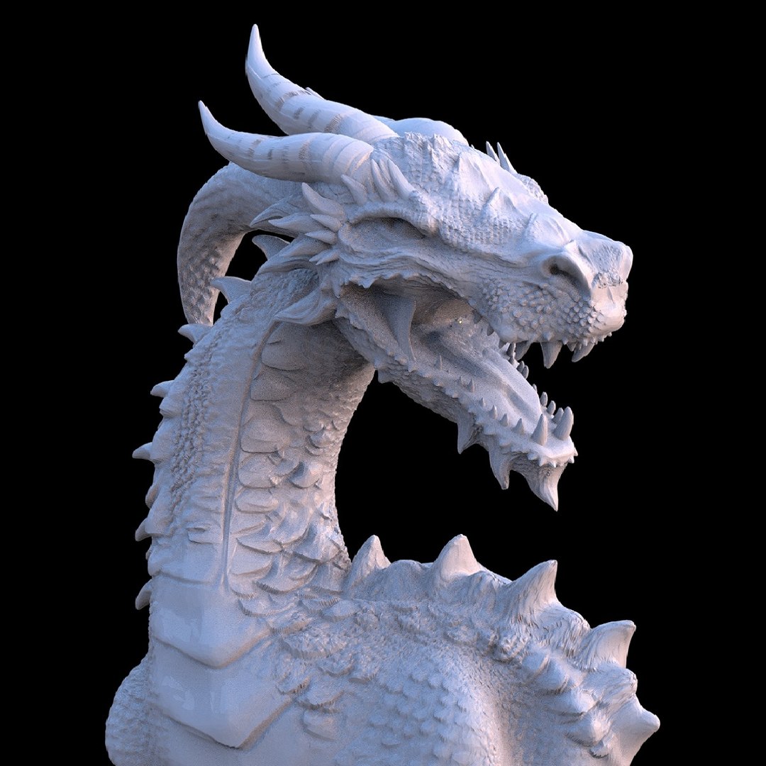 Dragon Bust 3D - TurboSquid 2067853