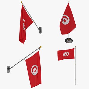 Tunusia Flags  Bundle