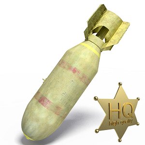 world war bomb 3d model