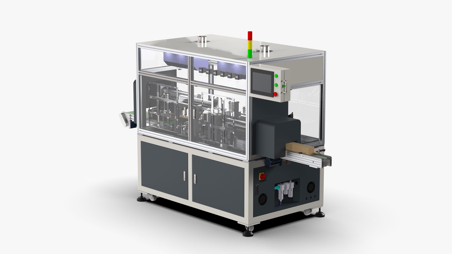 3D Automatic Mobile Phone Case Coating Packaging Machine Model ...