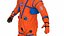 Astronaut in Advanced Crew Escape Space Suit Rigged