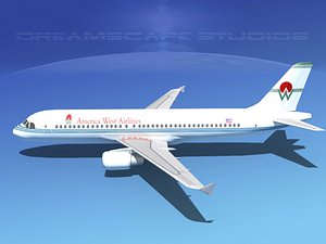 3d model a320 airbus airliners