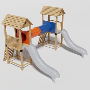 3D model Slide-Tube Playground