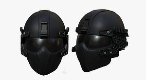 3D helmet sci fi