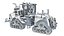 3D tracked articulated tractor model