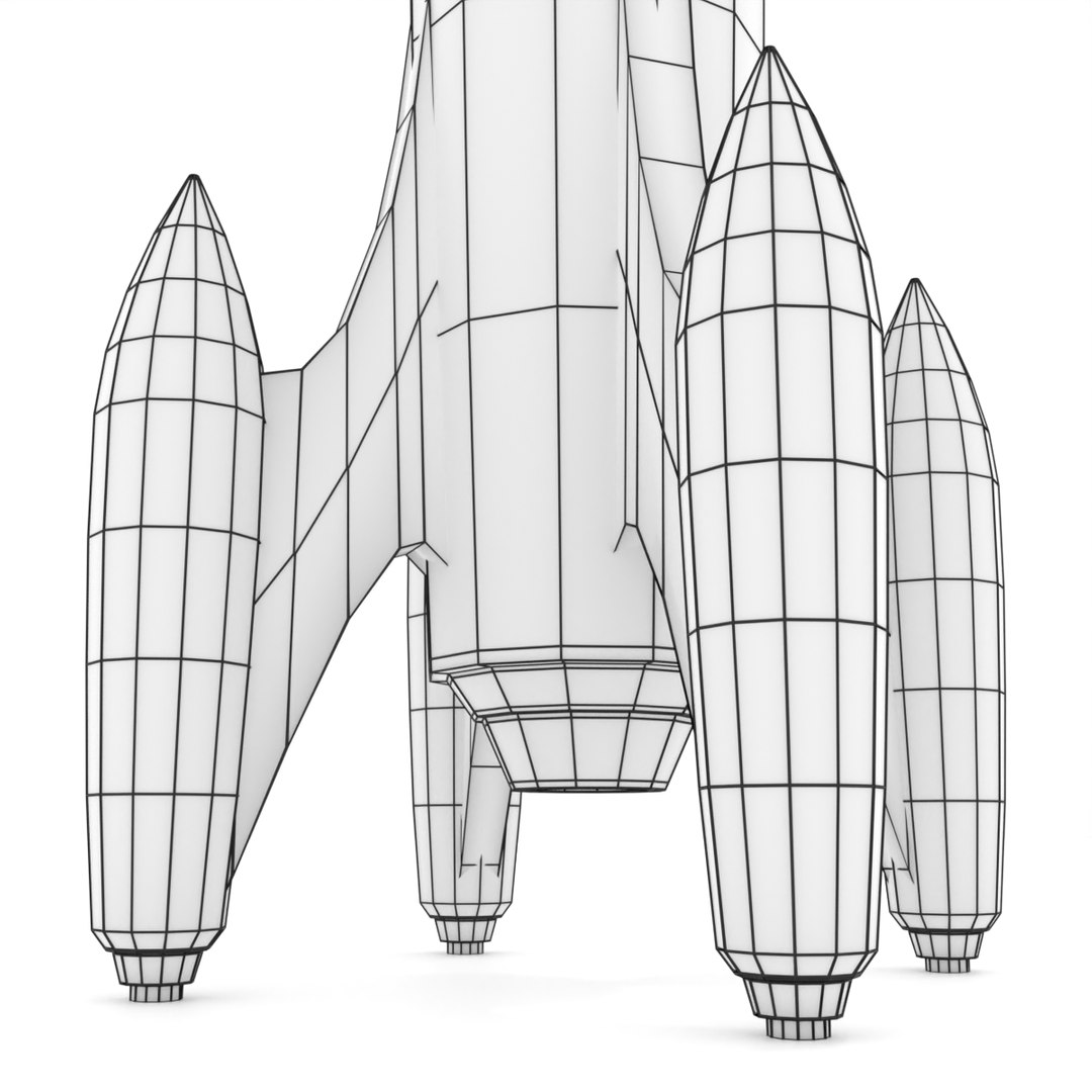 Cartoon Toon Rocket 3D Model - TurboSquid 1523059