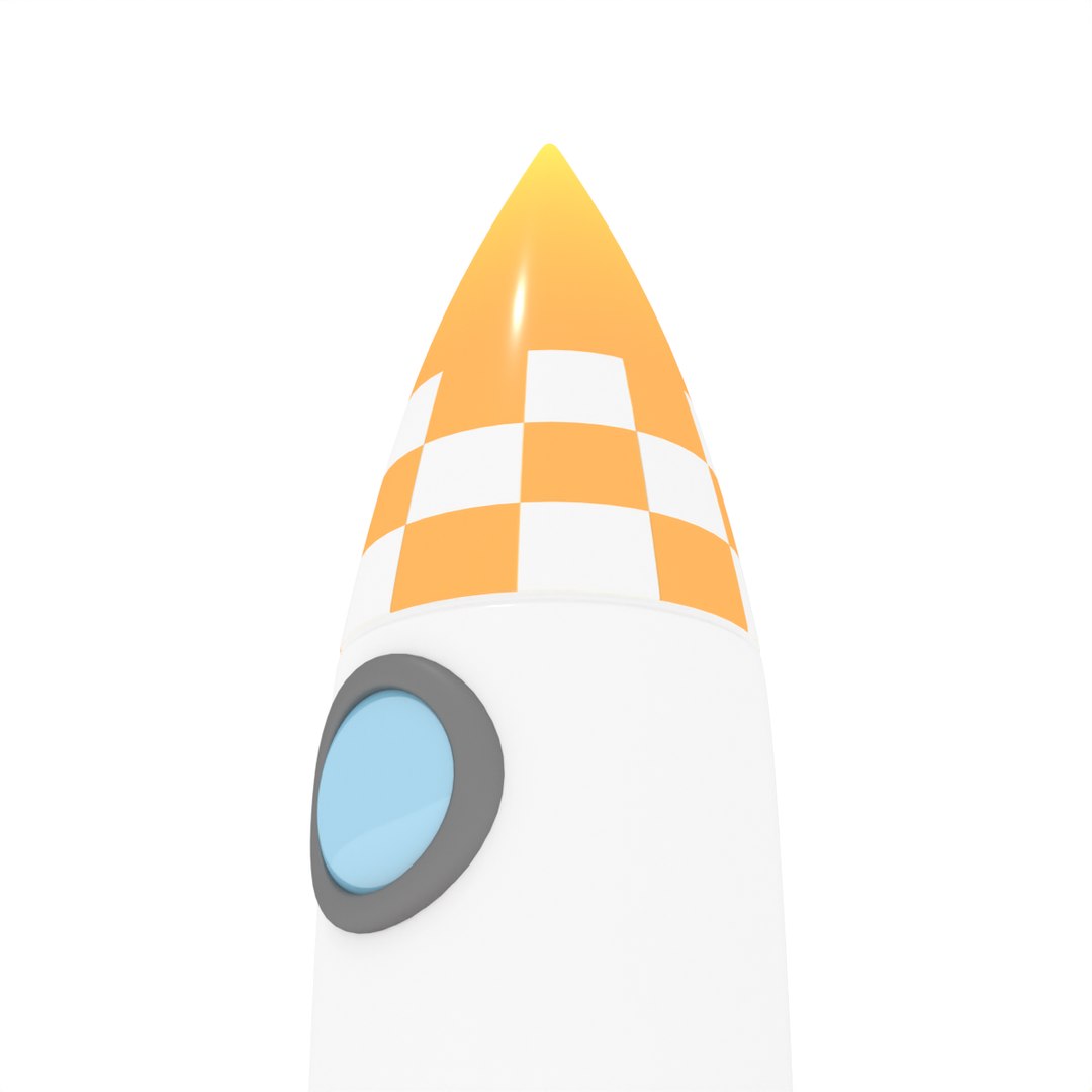 Cartoon Toon Rocket 3D Model - TurboSquid 1523059