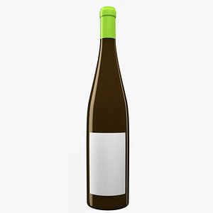 wine bottle 3D