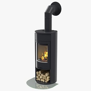 Wood Burning Stove Contura 610 Wall Venting