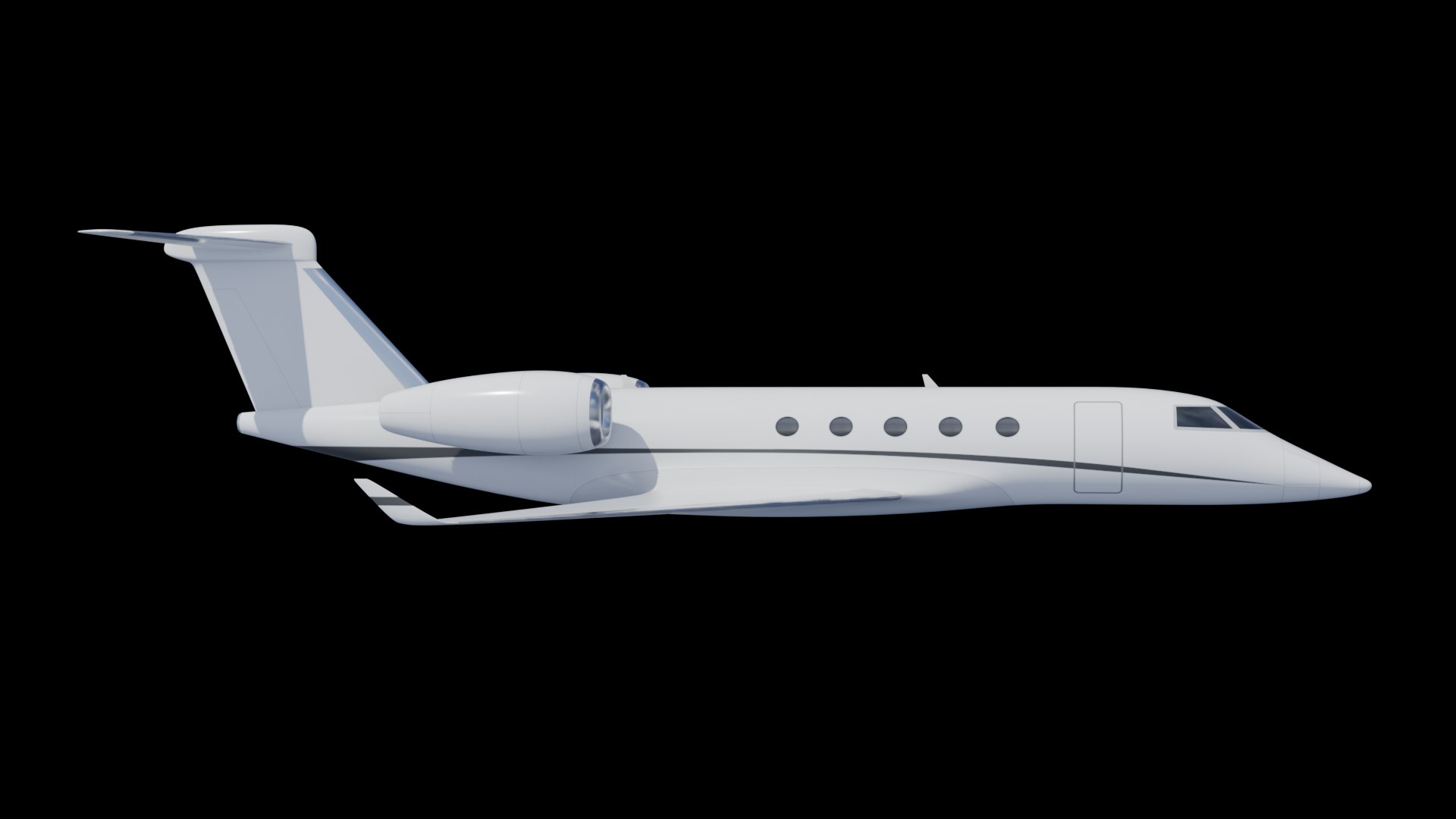 Modern Luxury Business Jet - Generic Private Airplane 3D Model ...