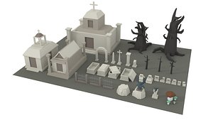 3D assets fantasy mobile model