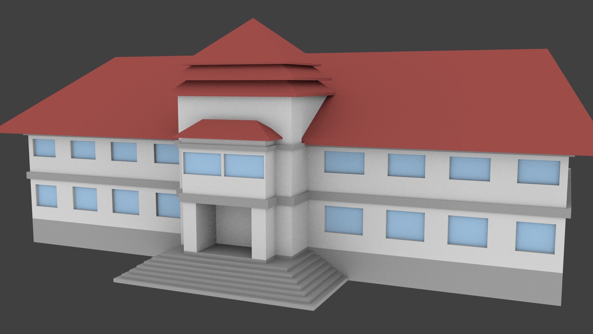 Town hall 3D - TurboSquid 1338083