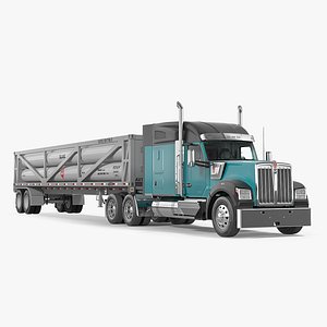 Truck Kenworth W990 with LNG Trailer