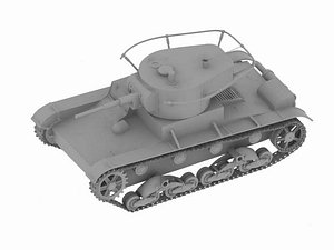 free soviet tank t-26 3d model