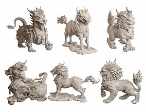 Kylin Mythological Creatures 3D model