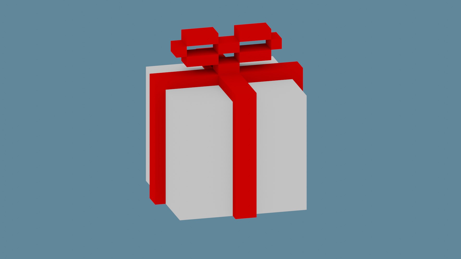 Gift Box 8 Bit Voxel Art Low Poly 3D Model - TurboSquid 1840402