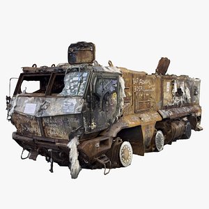 destroyed KAMAZ-63968 Typhoon-K MRAP