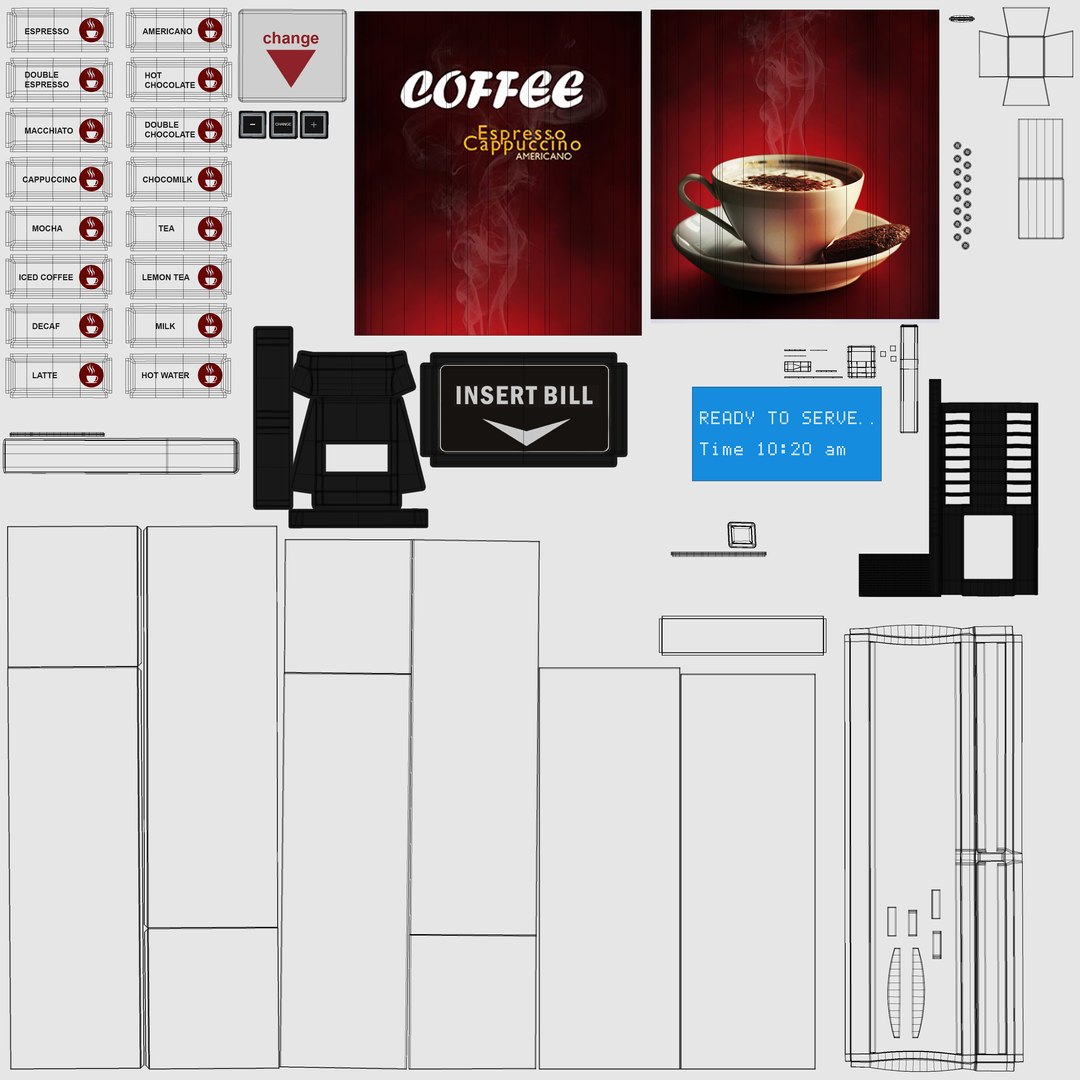 realistic coffee vending machine 3D model https://p.turbosquid.com/ts-thumb/Ae/YtlFWd/iMsso0Ar/coffee_vending_machine_19_unwrap/jpg/1506145655/1920x1080/fit_q87/25906ecf764ca65aa4e1b25e7c504e1f32819288/coffee_vending_machine_19_unwrap.jpg