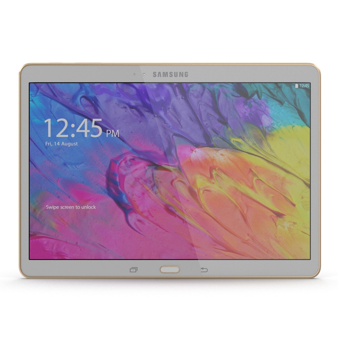 Samsung Galaxy Tab S 10.5 White 3D Model 3D model preview