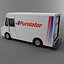 courier delivery truck purolator 3d model