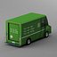 courier delivery truck purolator 3d model