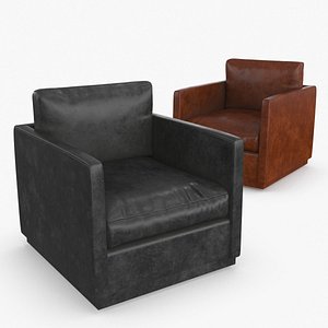3D Leather Armchair v3