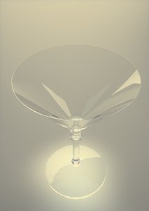 cocktail glass martini glassware 3d obj