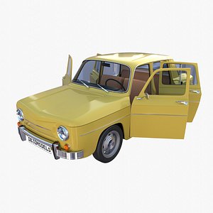 generic 60s vehicle interior 3D