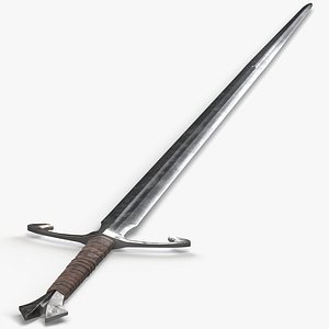 3D model handed sword blade