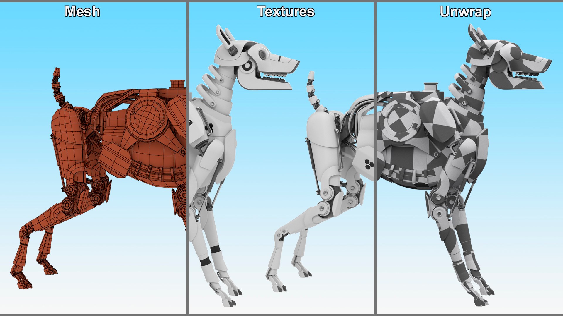 Futuristic Robotic Dog White 3D model https://p.turbosquid.com/ts-thumb/Ae/w1CrsT/6y/futuristicroboticdogwhitemb3dmodel016/jpg/1723915008/1920x1080/fit_q87/53206799af3bbcfd9b9b22f3ab117d5da159618e/futuristicroboticdogwhitemb3dmodel016.jpg