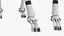Futuristischer Roboterhund Weiß