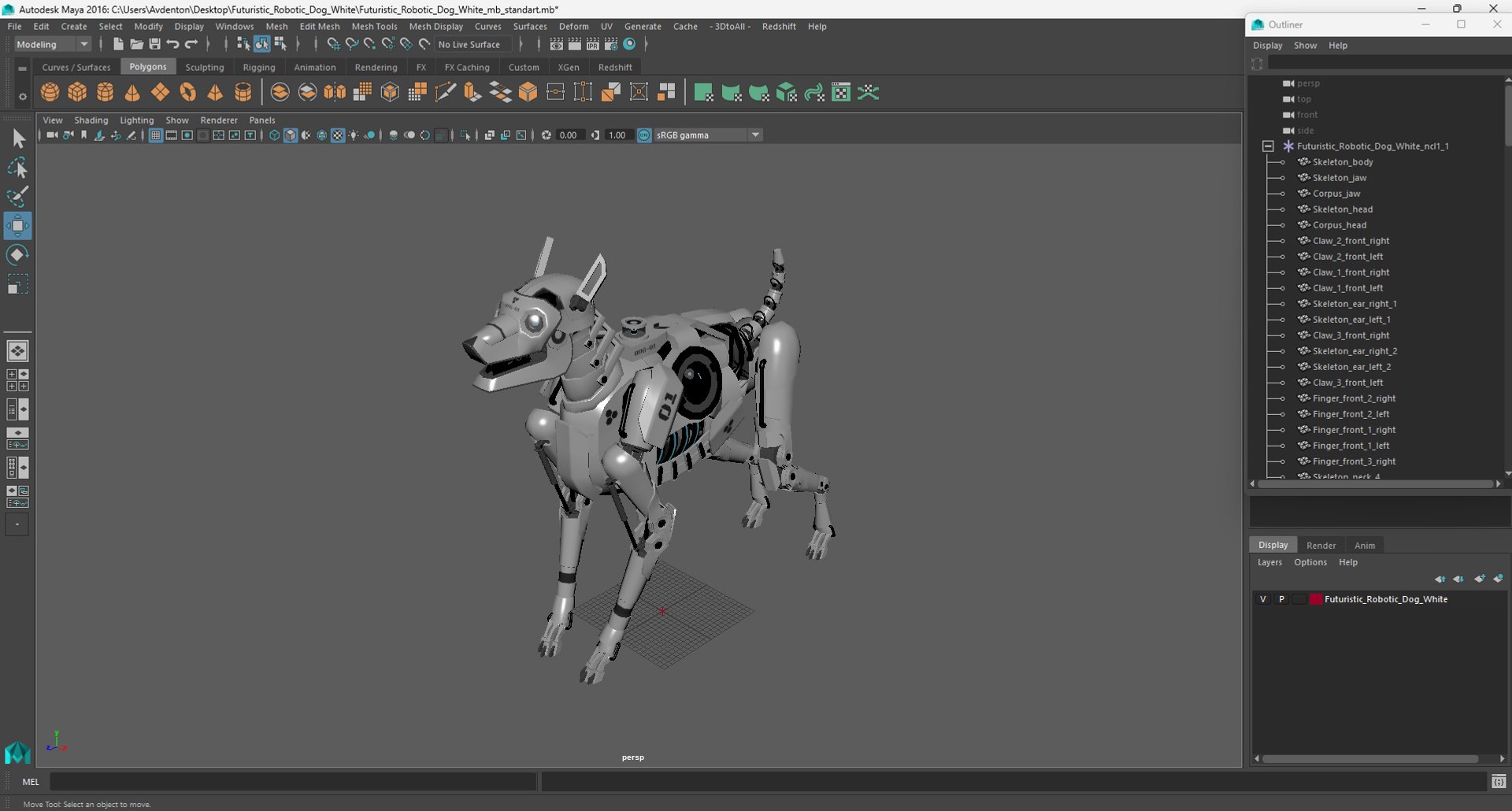 Futuristic Robotic Dog White 3D model https://p.turbosquid.com/ts-thumb/Ae/w1CrsT/hL/futuristicroboticdogwhitemb3dmodel038/jpg/1723915060/1920x1080/fit_q87/cba8d9db6919ae2361e3991f2dea52ab6154dcc9/futuristicroboticdogwhitemb3dmodel038.jpg