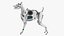 Futuristischer Roboterhund Weiß