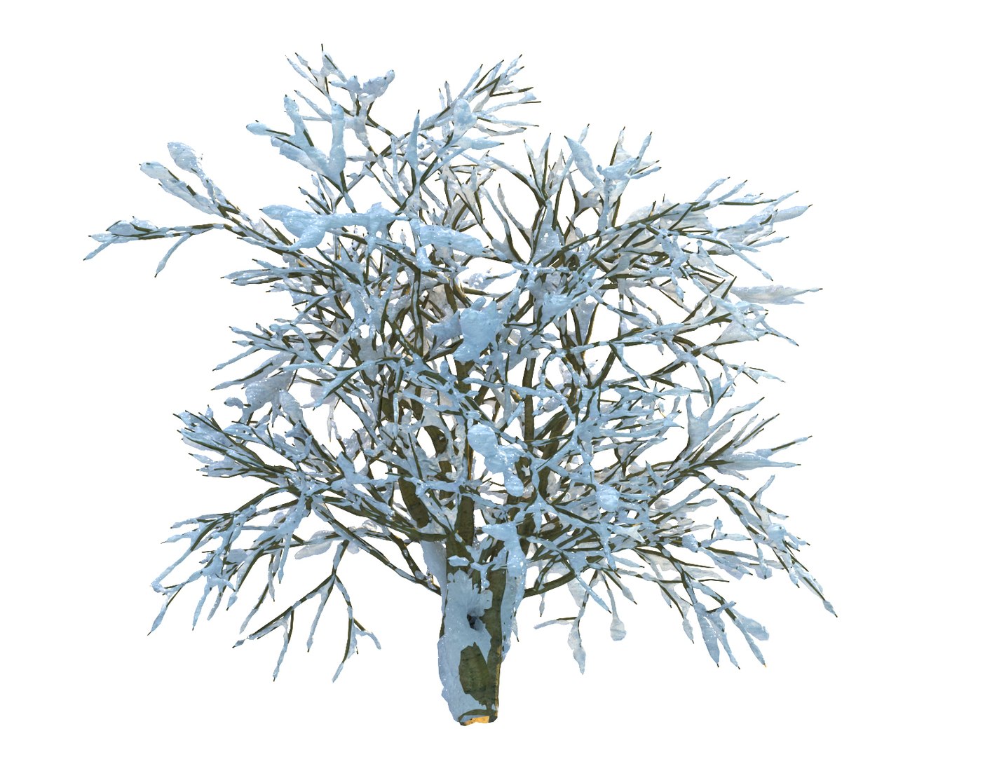 3d model frozen tree pack 22