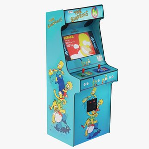 3D The Simpsons Arcade Machine model