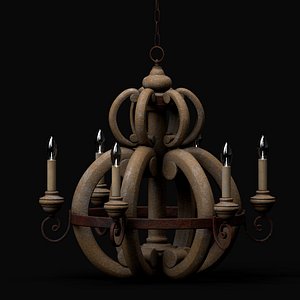 Medieval Stone Chandelier