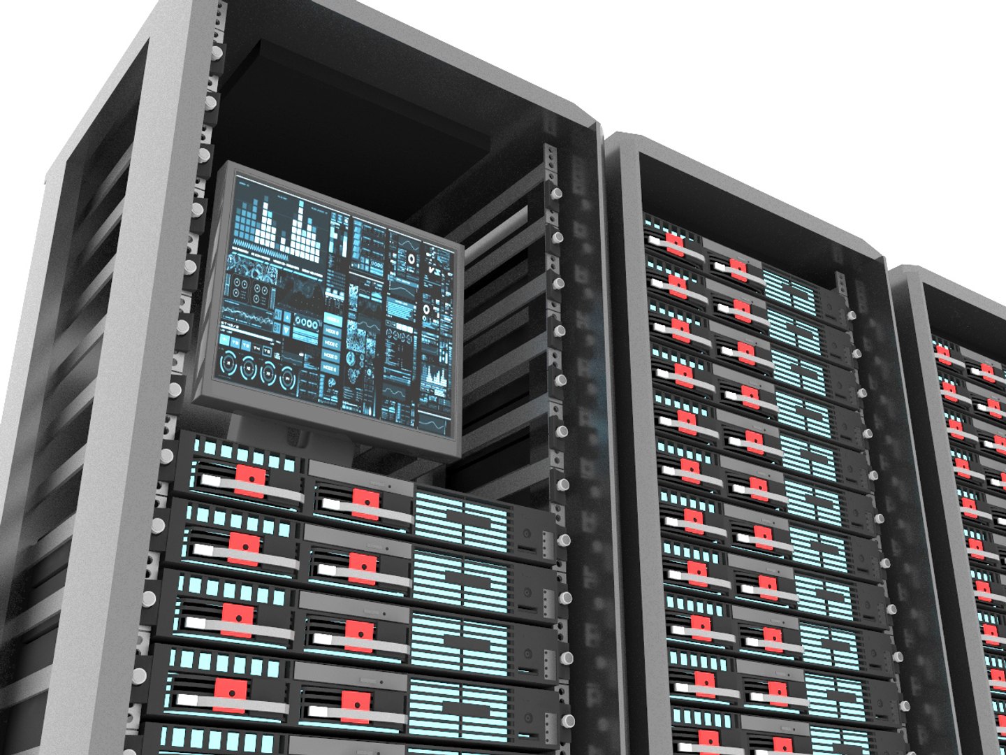 Server Rack 3D Model - TurboSquid 1470475