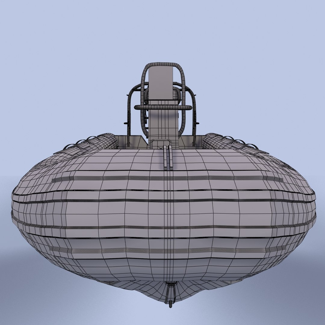 Rigid Inflatable Boat 3d Lwo