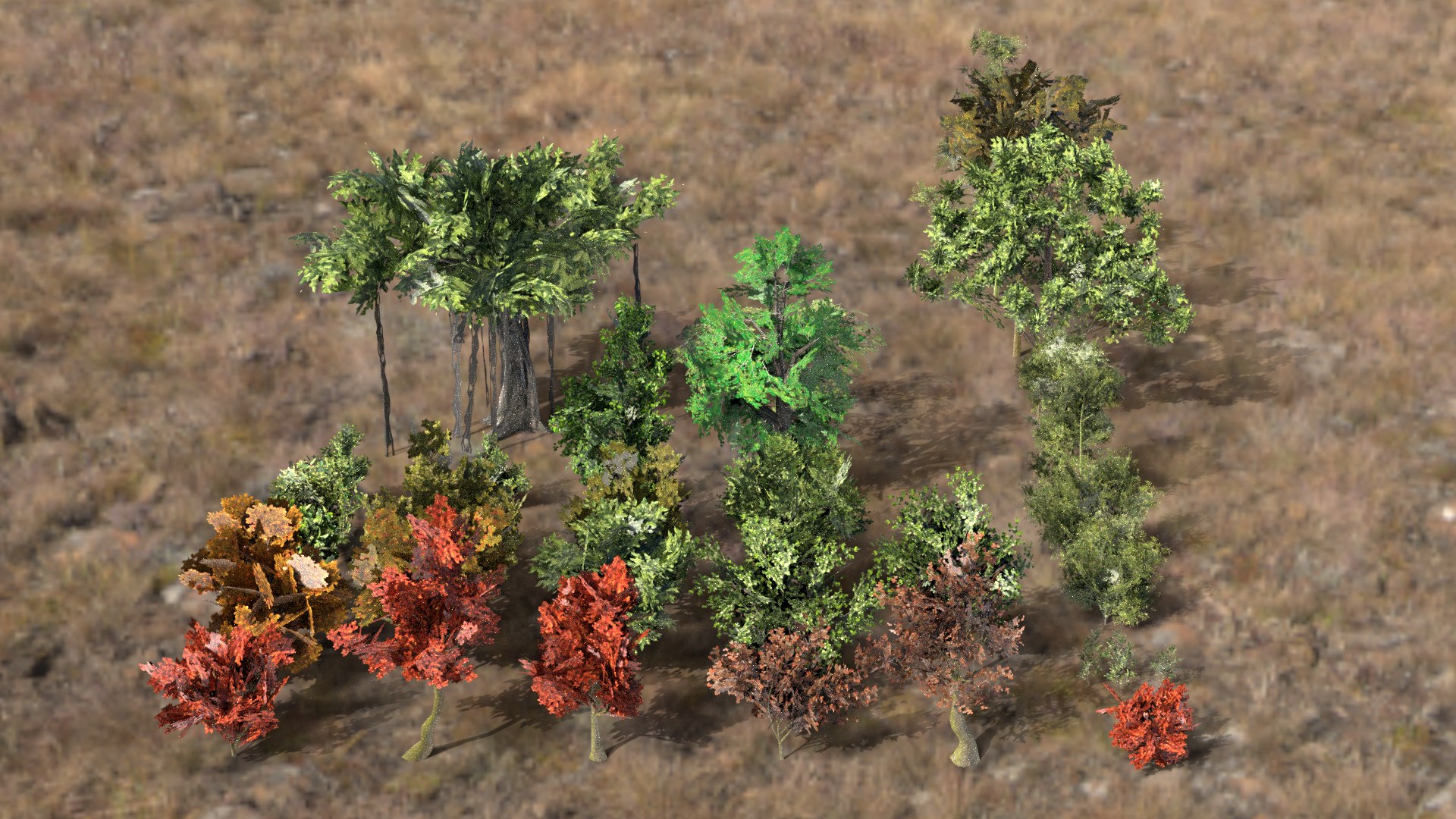 3D High Quality Trees For VR - TurboSquid 2430528