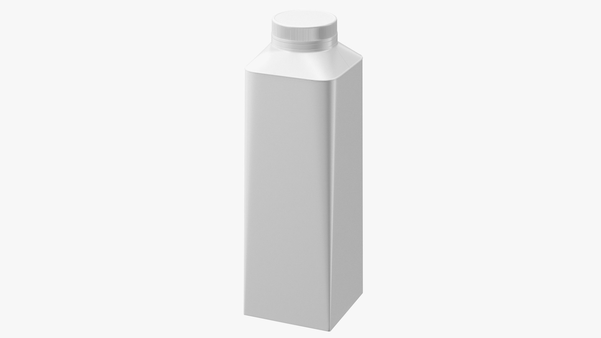 Carton Package for Chilled Beverage with Cap 3D model preview