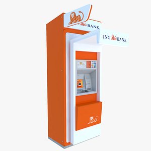 atm machine bank 3d model