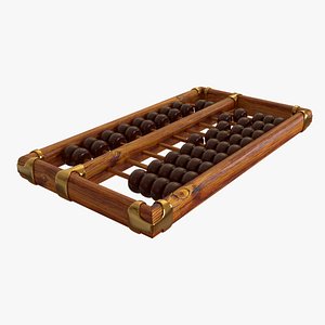chinese abacus suanpan 3D