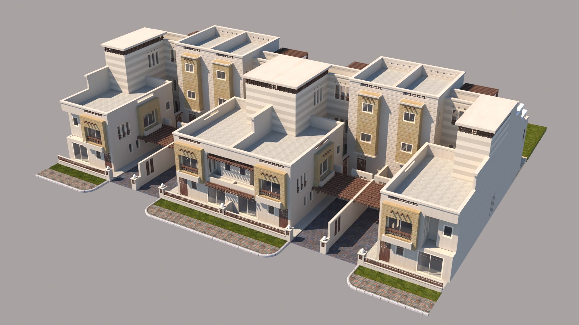 Townhouse 3D model - TurboSquid 1724209