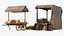 Medieval Trading Market Shop with Cart