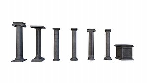 Pillars 03 3D model
