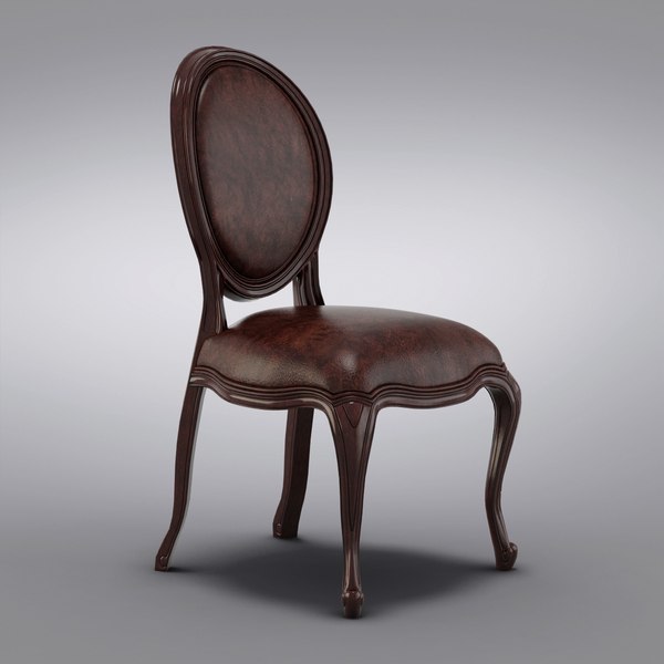 pottery barn - louis chair 3d model