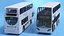 Alexander Dennis Enviro400 Double Decker Bus Rigged 3D model