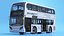 Alexander Dennis Enviro400 Double Decker Bus Rigged 3D model