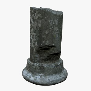 3d scan ancient pillar model